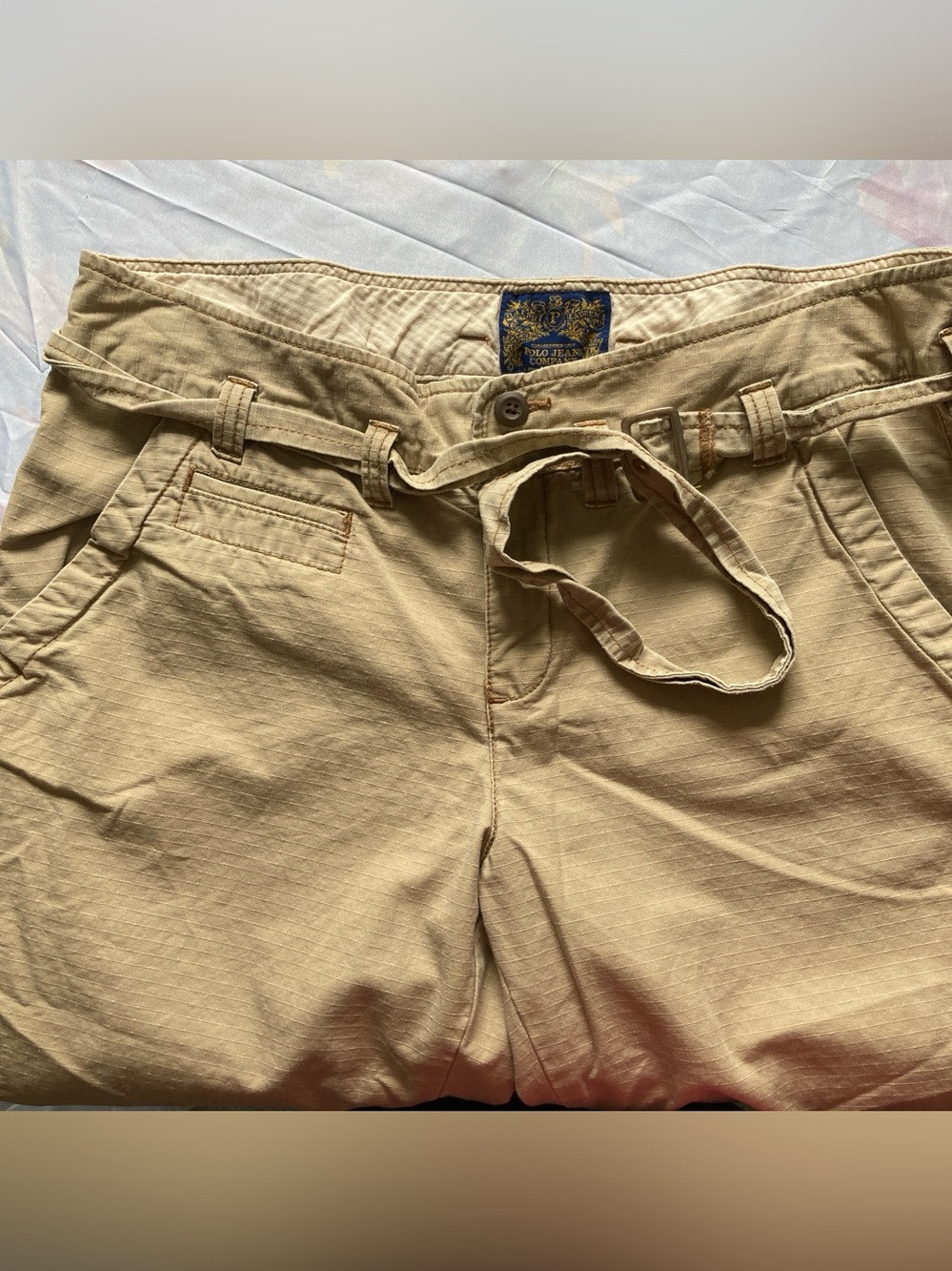 Ralph Lauren Polo Jeans Company Blue Label 100% Cotton Bermuda Cargo Shorts - Picture 9 of 10
